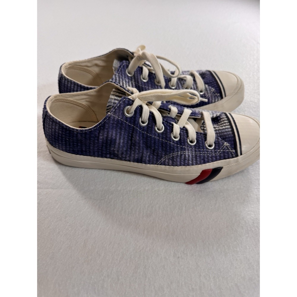 Pro-Keds Sneakers Royal Lo Tie Dye Seersucker Men's Cap Toe Size 8 Blue PK62758 - Picture 3 of 9